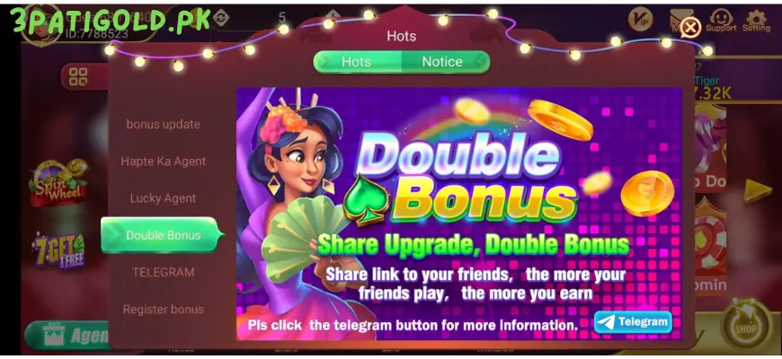 Teen Patti Gold Double Bonus